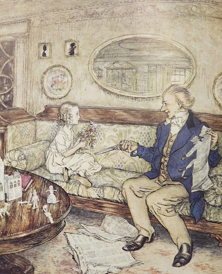 Rackham, Arthur - The Fairy Tales of the Brothers Grimm, one of 525, with 12 tipped-in colour plates, signed, George G. Harrup, London, 1932